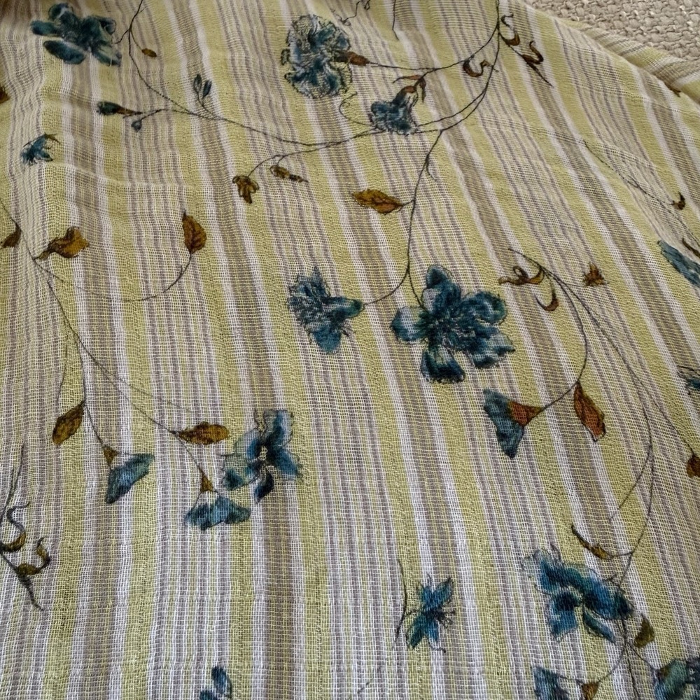 Anthropologie By Pilcro The Tavi Button Down Blouse Size L Cottagcore Prairie - Picture 12 of 14